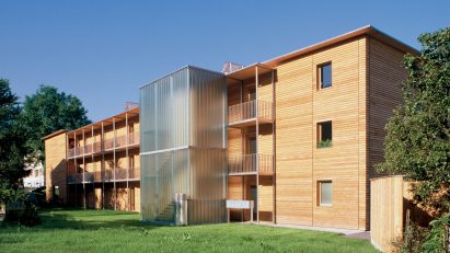 Exterior of Ölzbündt building by HK Architekten