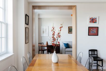 Pocket door in Riverside Apartment