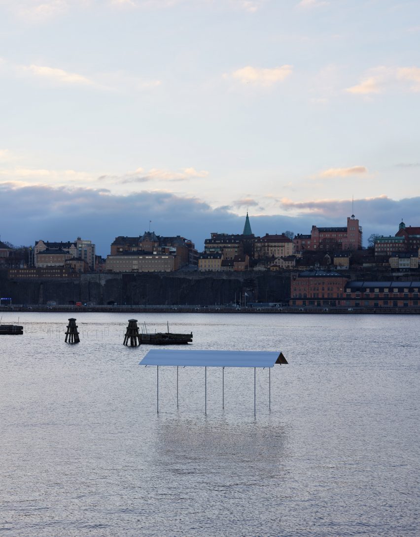Shelter installation by Daniel Rybakken in Stockholm