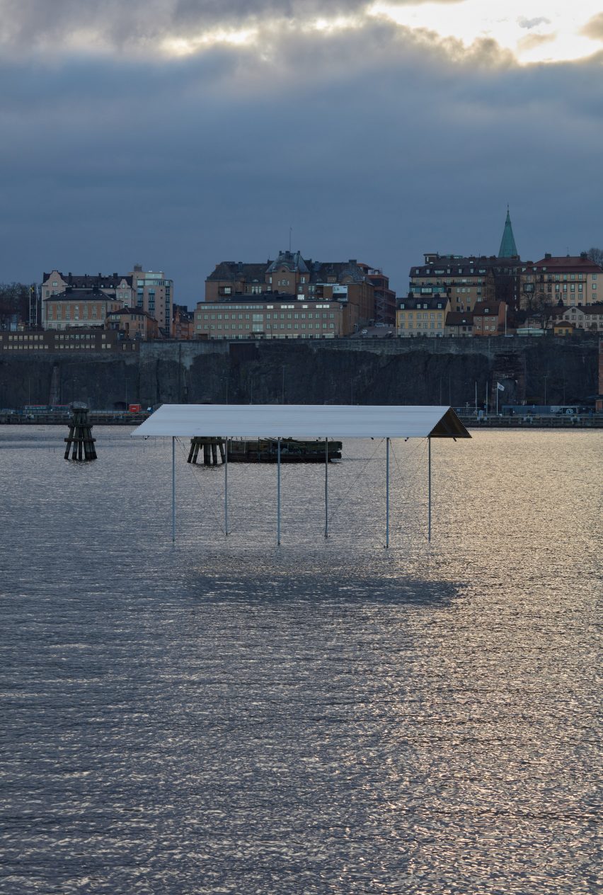 Shelter installation by Daniel Rybakken in Stockholm