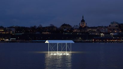 Shelter installation by Daniel Rybakken in Stockholm