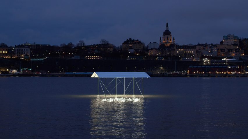 Shelter installation by Daniel Rybakken in Stockholm
