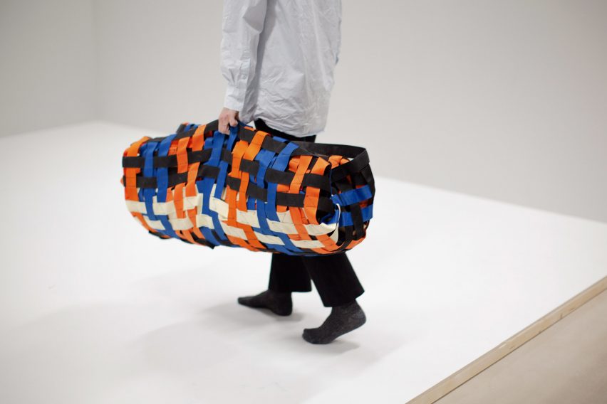 Shift sofa of the future by Form Us With Love and Samsung, folded up