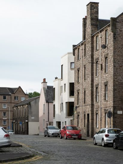 Street view of Simon Square in Edinburgh
