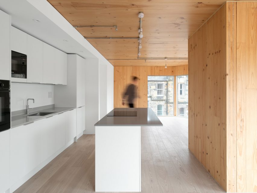 Interior of Simon Square apartments by Fraser/Livingstone