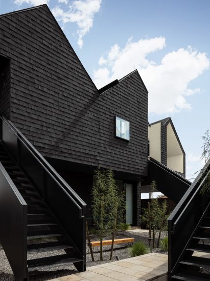 Gabled roofs on bungalows in Arizona by SinHei Kwok