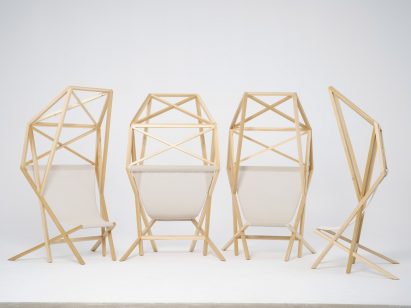 Garden seating made from American tulipwood
