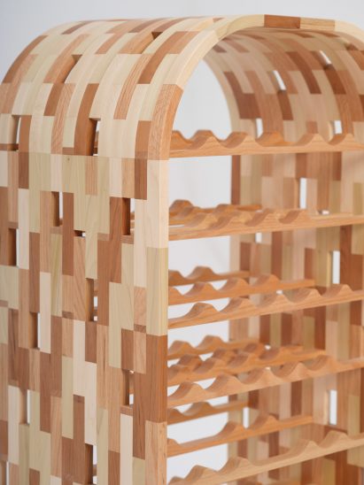 A wooden drinks cabinet at Slow Spain