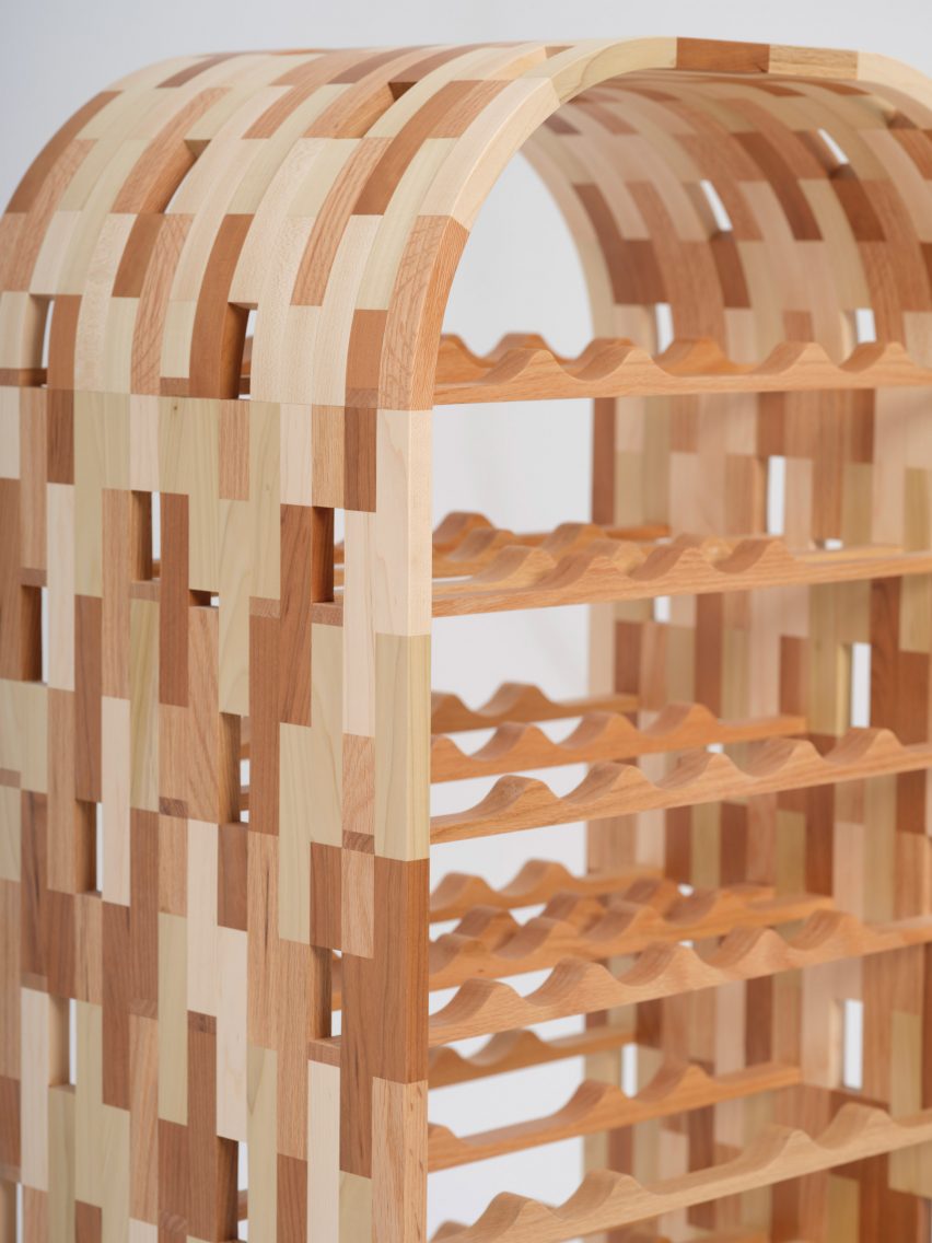 A wooden drinks cabinet at Slow Spain