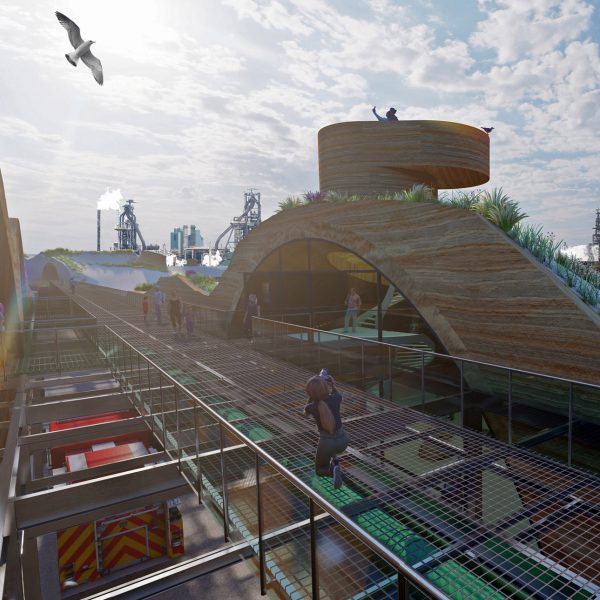 Visualisation showing walkway