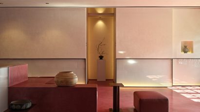Interior of the cocktail bar at Gud restaurant by Studio8