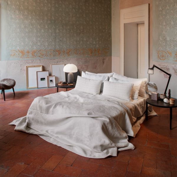 Bedroom at the Vipp pop-up hotel