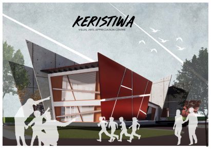 Exterior visualisation of large building