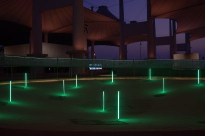 Mosque installation at Islamic Arts Biennale