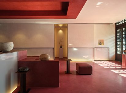 Interior of the cocktail bar at Gud restaurant by Studio8