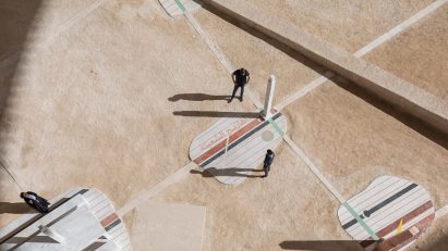 Sundial at Islamic Arts Biennale in Jeddah, Saudi Arabia