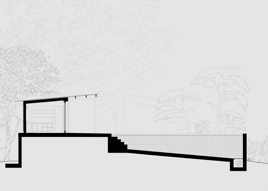 Section of Pool House