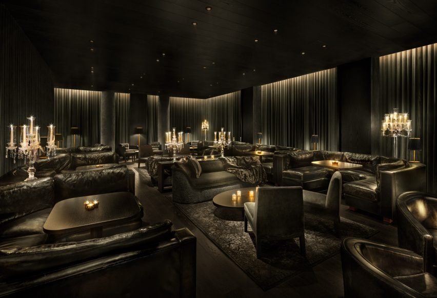 All-black room at the Arts Club