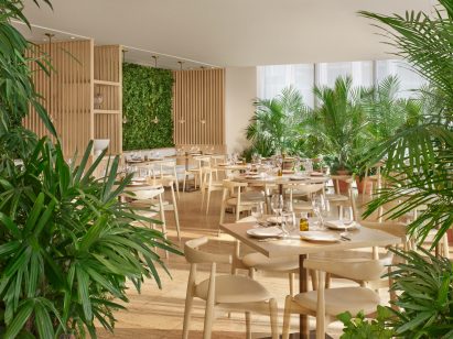 Azure restaurant on the ninth floor