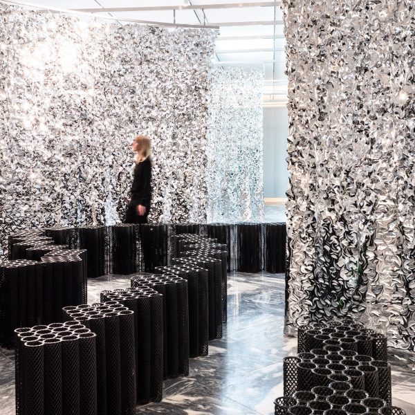 Hanging objects within the Designmuseum Denmark, arranged by Spacon & X