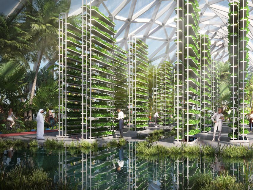 Vertical farms inside The Loop