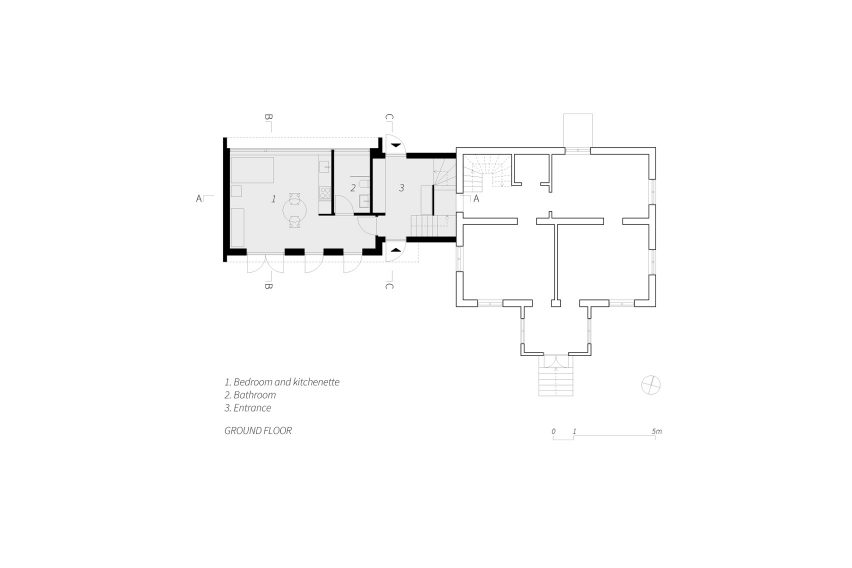 Ground floor plan of Timjan Villa by Johan Sundberg Arkitektur