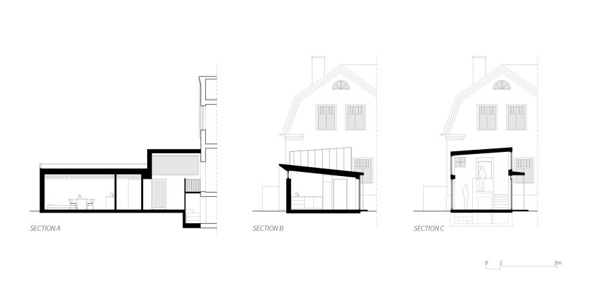 Section of Timjan Villa by Johan Sundberg Arkitektur