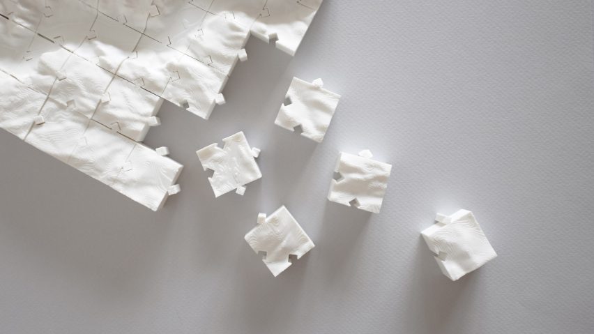 3D topographic puzzle