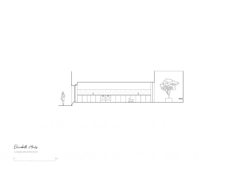 Section drawing of the London mews house designed by Trewhela Williams