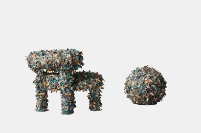 Gropius Low Chair Military Edition By NOOM in collaboration with Nataliya Bakulina and Antonina Latayko