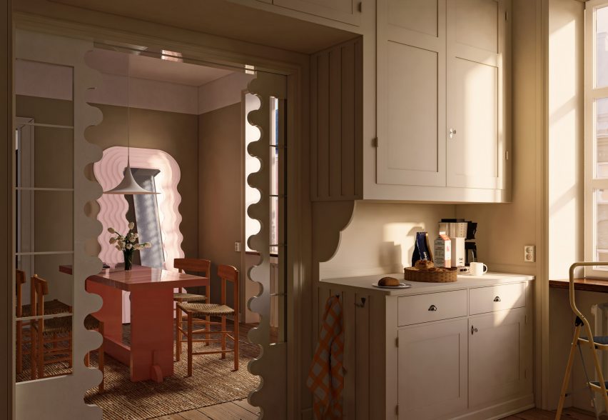 Render of Uncanny Spaces interior by Christoffer Jansson