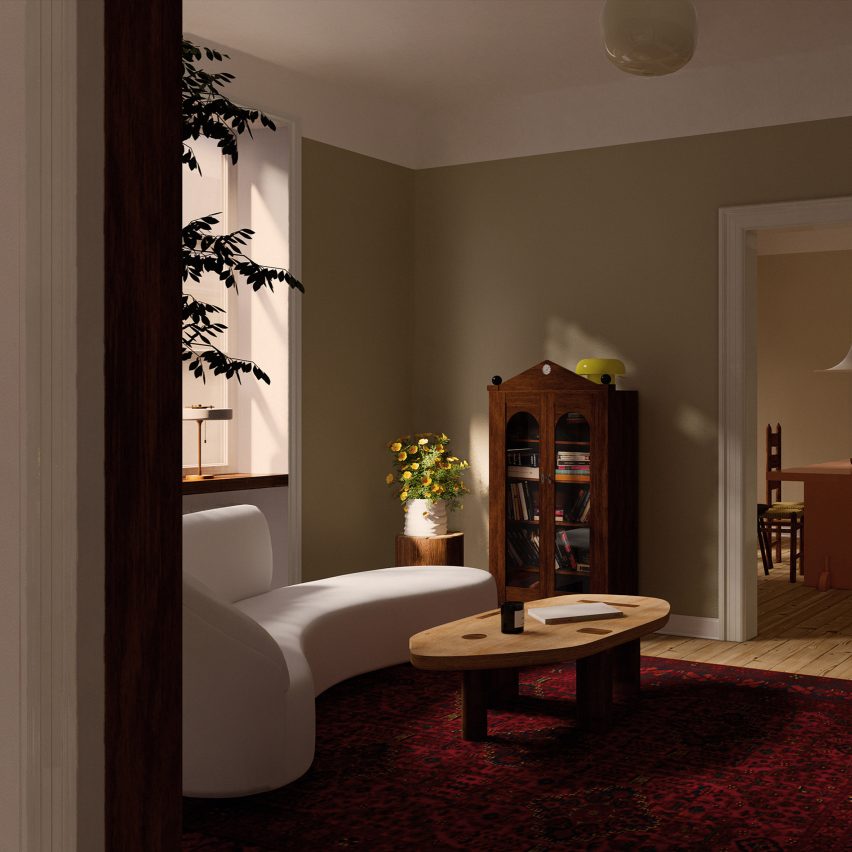 Render of Uncanny Spaces interior by Christoffer Jansson