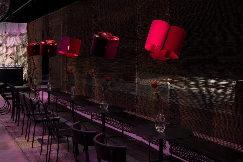 Lamps made from felt by designer Jonas Bohlin