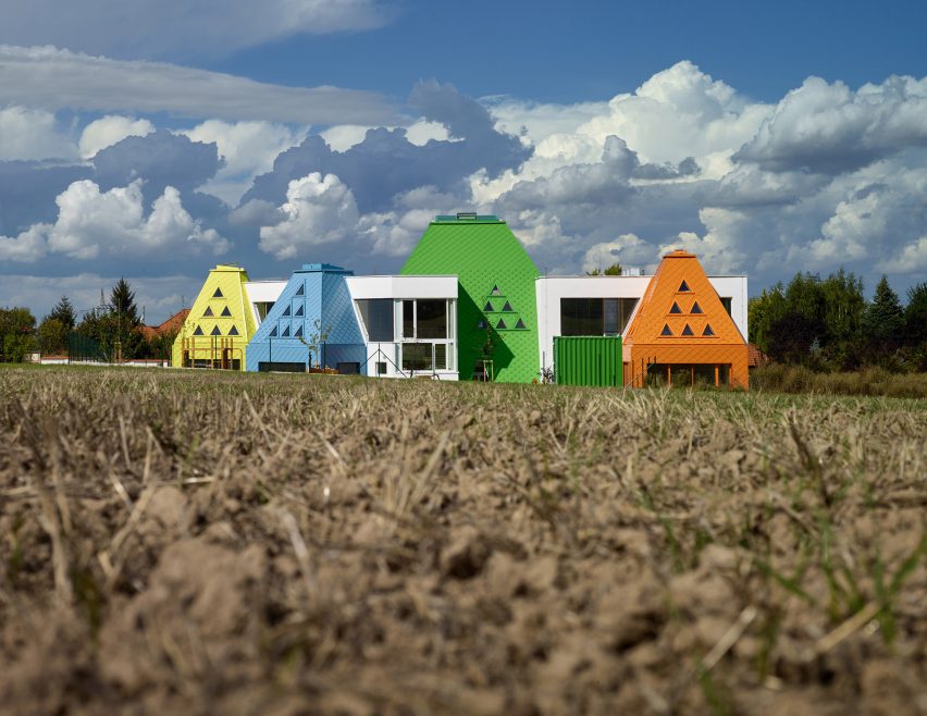 Exterior of Větrník Kindergarten in Czech Republic by Architektura