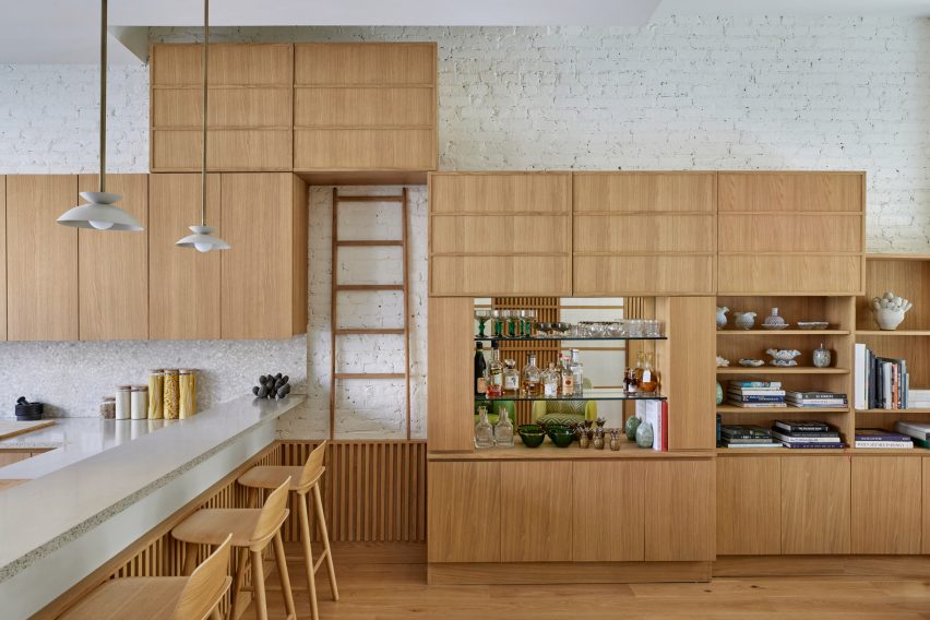 European oak cabinetry