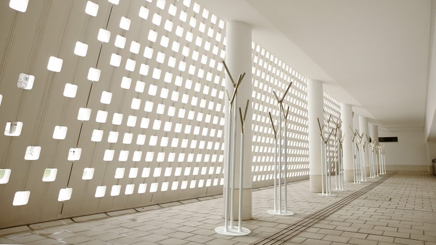 Wishbone hall stand by Busk+Hertzog for Frost