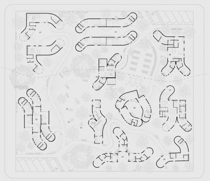 Collection of plan view drawings