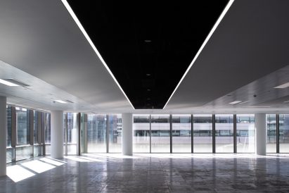 Office floor inside 10 Exchange Square