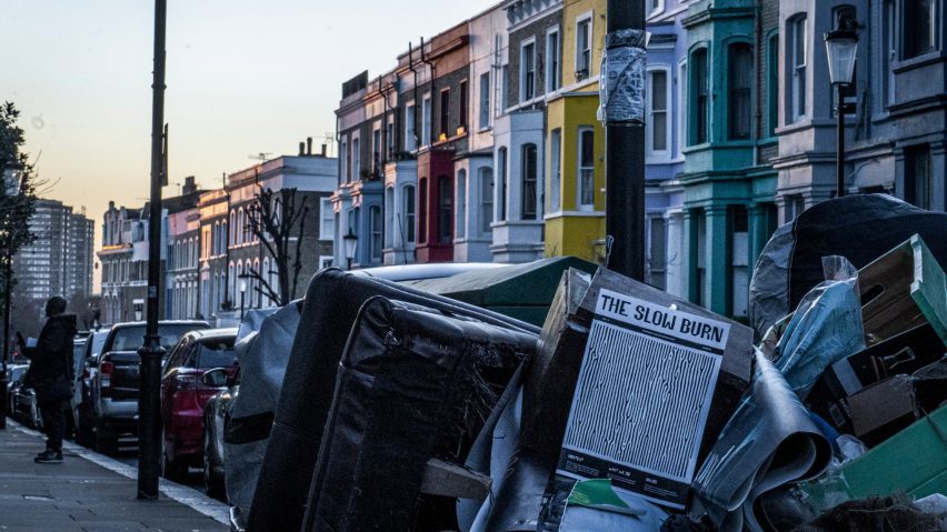 Photo of furniture on a street