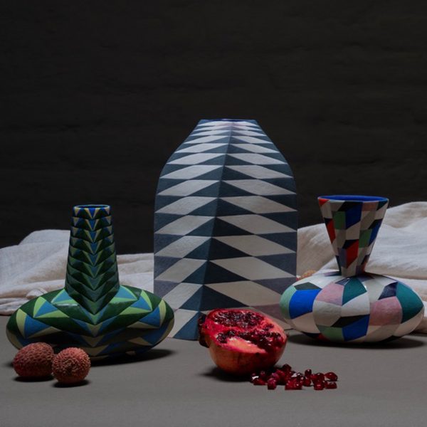 Photo of ceramics and fruit