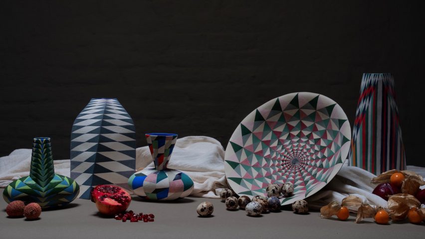 Photo of ceramics and fruit
