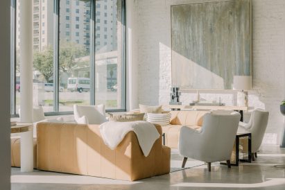 Inside of Industry West's showroom 