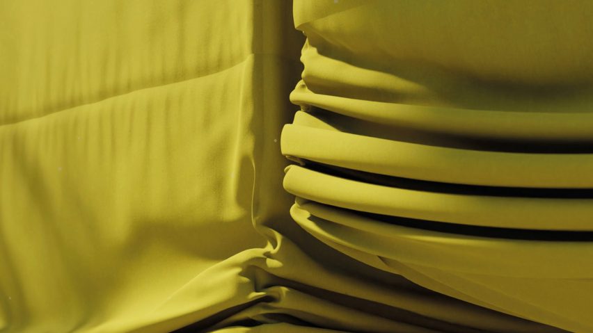 Photo of green fabric