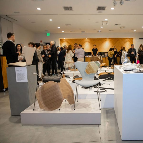 Photo of chairs in an exhibition