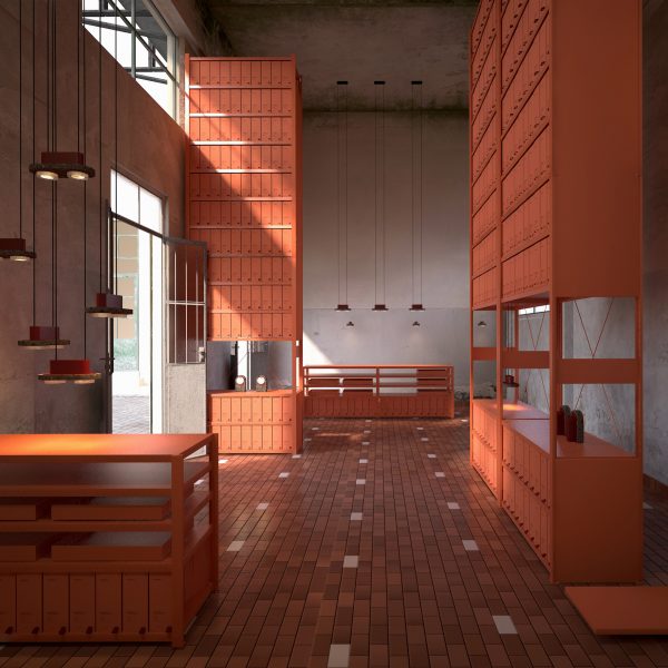 Photo of orange storage furniture