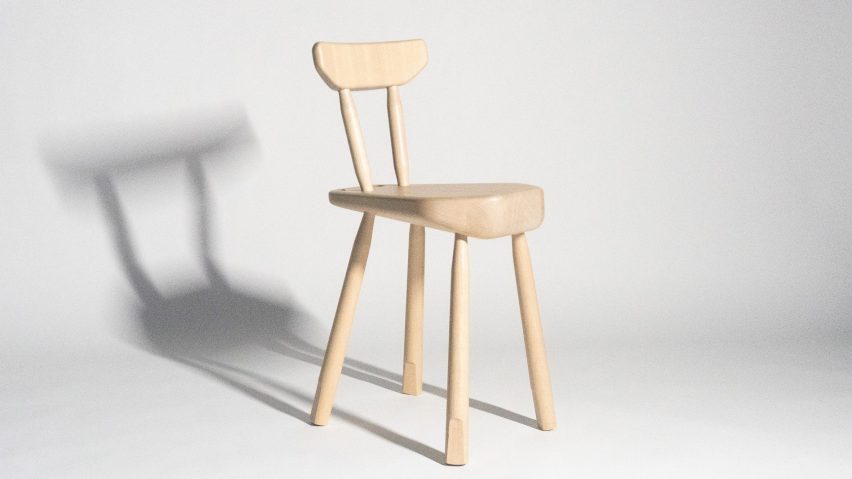 Birch wood chair by Ca'lah