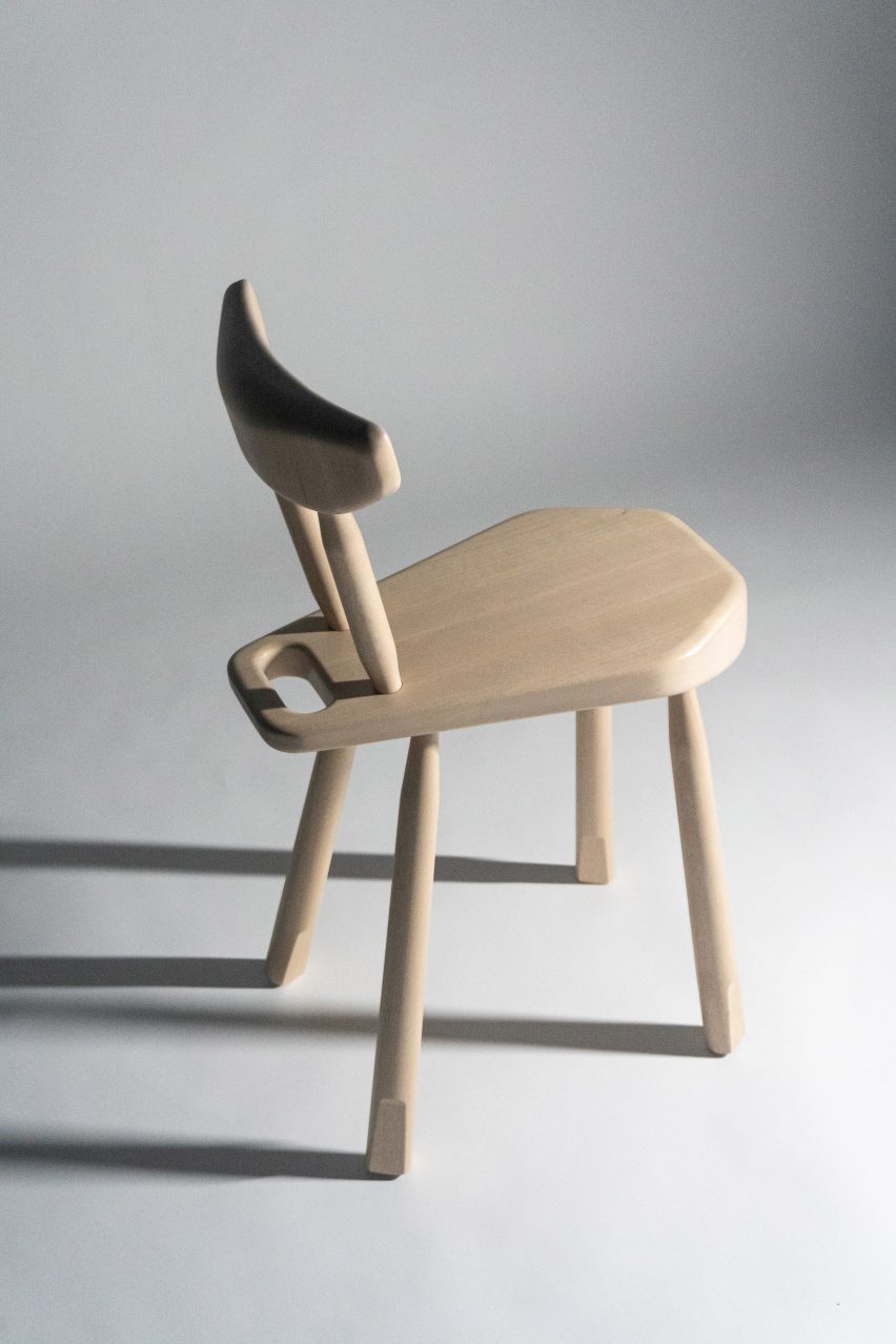 Birch wood chair by Ca'lah