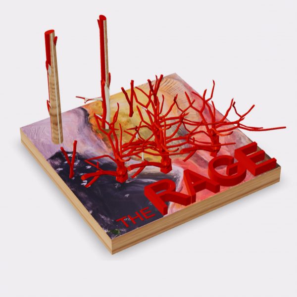 My ArchiSchool student model on a wooden block
