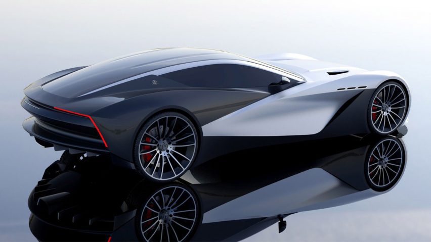 Render of a grey car by Academy of Art University student