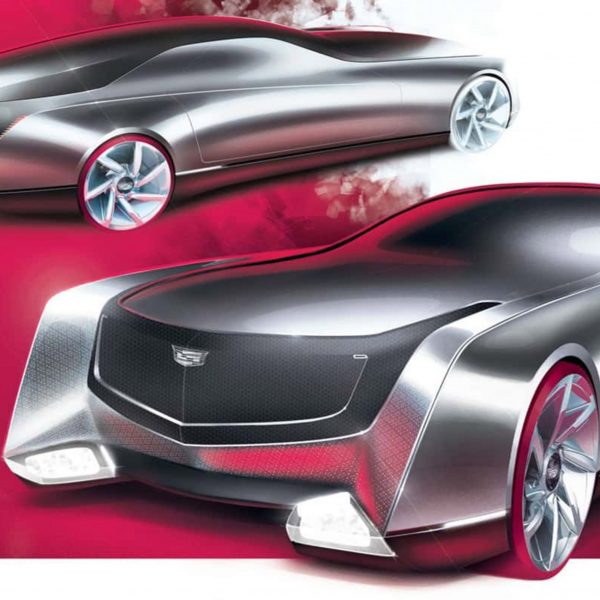 Render of a grey car by Academy of Art University student